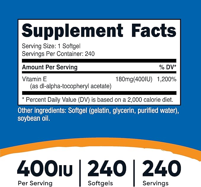 Vitamin E 400 IU