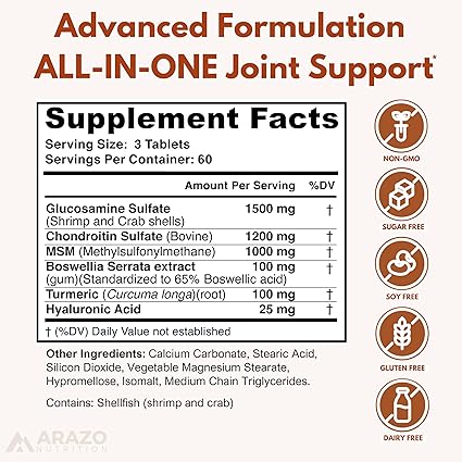 Glucosamine Chondroitin Turmeric Msm Boswellia