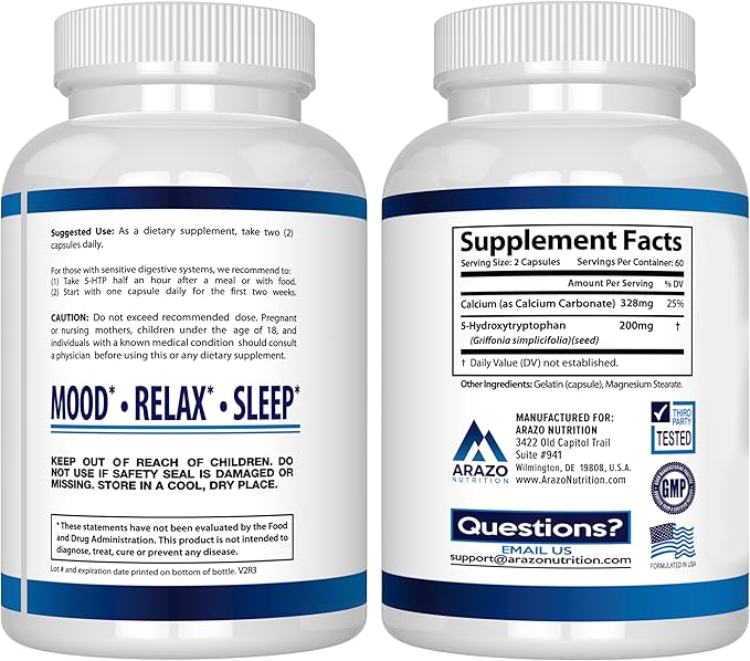5-HTP 200 MG Plus Calcium